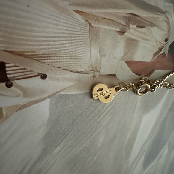 CHRISTIAN DIOR Vintage Crystal Pendant Necklace - Picture 5 of 7